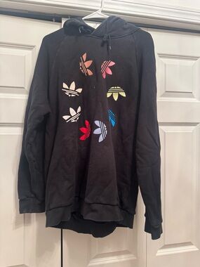 Adidas Originals Mens Adicolor Shattered Trefoil Hoodie Black Large READ DESC